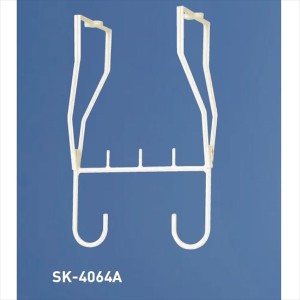 神栄ホームクリエイト バルコニー物干金物 固定型 SK-4064A ホワイトクリーム 『旧：新協和』 『物干し