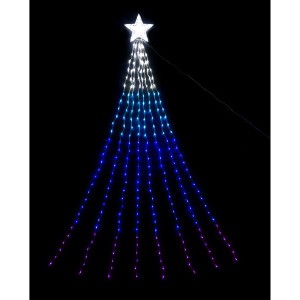 友愛玩具 LEDナイアガラライト 2.5m(グラデーションブルー) WG-1311BL 『クリスマス 屋外 L