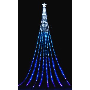 友愛玩具 LEDナイアガラライト 5m(グラデーションブルー) WG-1313BL 『クリスマス 屋外 LED
