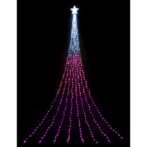 友愛玩具 LEDナイアガラライト 5m(グラデーションピンク) WG-1313PI 『クリスマス 屋外 LED