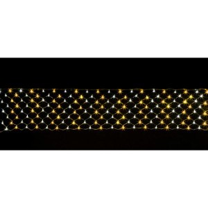 友愛玩具 LEDネットライト LEDロングネットライト(ゴールド&ホワイト) WG-4373GW 『クリスマス