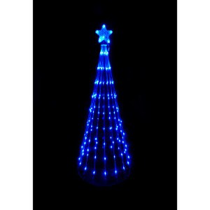 友愛玩具 LEDコーンツリー 150cm(ブルー) WG-1319BL 『クリスマス 屋外 LED イルミネー