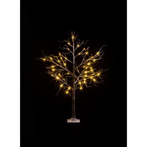 友愛玩具 LEDツリー LEDブラウンブランチフロッキーツリー120cm WG-8456 『クリスマス 屋外 