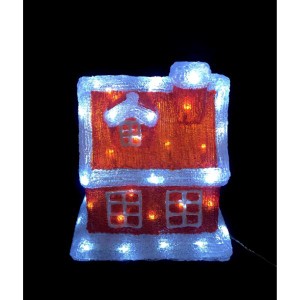 友愛玩具 LEDクリスタルモチーフイルミネーション LEDクリスタルレッドハウス WG-9322 『クリスマス
