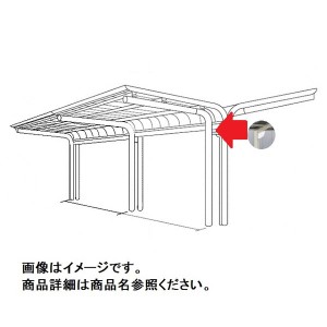 四国化成 サイクルポート V-R オープンタイプ 照明付き仕様 Y合掌タイプ 連棟用基本セット（2連棟セット）