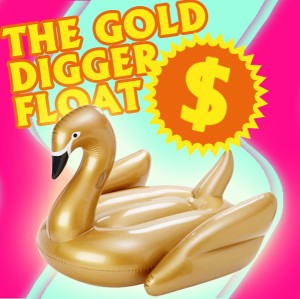 浮き輪 浮輪 ゴールド the gold digger float スワン 白鳥 フロート うきわ 海 ビーチ リゾート プール