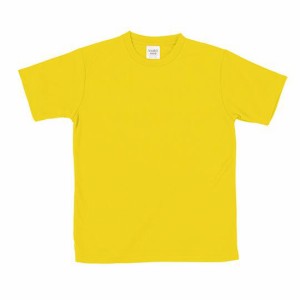 Tシャツ キッズ ATドライTシャツ 130cm イエロー 150gポリ100% #38384 