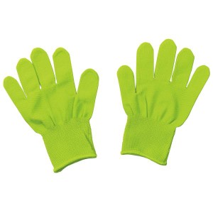 カラー手袋 カラーライト手袋蛍光グリーン #14856 