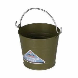 バケツ おしゃれ GALVANIZED BUCKET 1L OLIVE DRAB H19-0047-1OV 