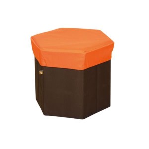 収納ボックス BOXスツール ヘキサゴン オレンジ BLC-379OR 