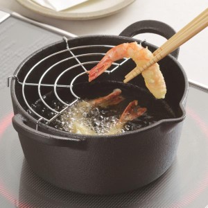 天ぷら鍋 IH対応 スプラウト IH対応鉄鋳物製天ぷら鍋16cm HB-6478 