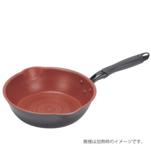 フライパン IH クックサイン IH対応ダイヤモンドコート極深両口フライパン24cm HB-5590 