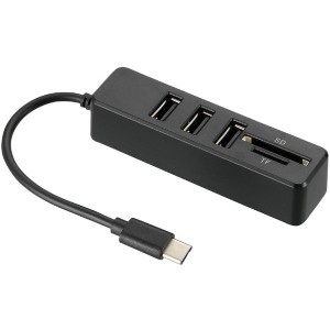 USB USB TypeCハブ(カードリーダー付) #91865 