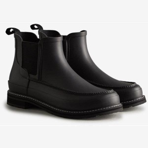 長靴 メンズ MENS REFINED MOCK-TOE CHELSEA BLACK/BLACK  