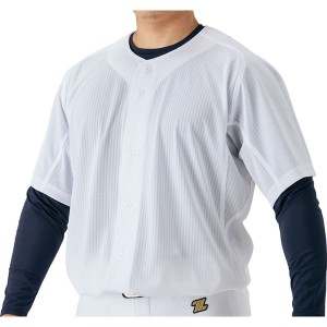 ユニフォーム 野球 野球 ユニフォーム メカパン メッシュフルオープンシャツ ホワイト  