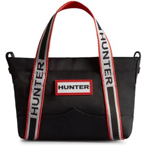 トートバッグ NYLON MINI TOPCLIP TOTE BLACK/HUNTER BRANDED WEBBING UBS1203KBM-BAH 