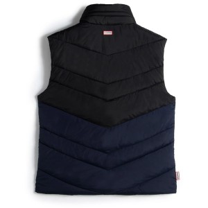 ベスト メンズ MENS TRAVEL PACKABLE PUFFER GILET NAVY/BLACK  