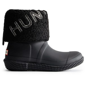 長靴 レディース W IN/OUT HUNTER LOGO STITCH INSUL BOOT BLACK/WHITE WILLOW  