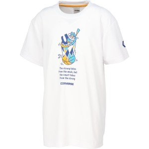 【メール便発送】 バスケTシャツ JR.プリントTシャツ ホワイト  