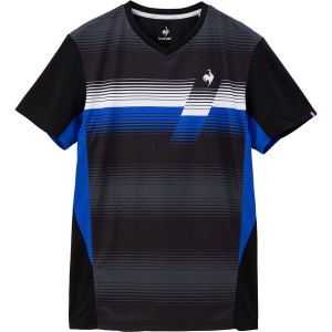 テニスウェア テニス メンズ グラデーションゲームシャツ ブラック  