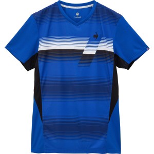 テニスウェア テニス メンズ グラデーションゲームシャツ ブルー  