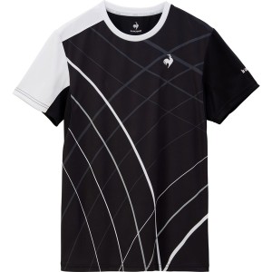 テニスウェア テニス メンズ グラフィックゲームシャツ ブラック  