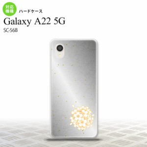 SC-56B Galaxy A22 スマホケース ハードケース 和柄 サクラ 黒 メンズ レディース nk-a22-1273