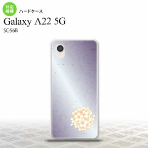 SC-56B Galaxy A22 スマホケース ハードケース 和柄 サクラ 紫 メンズ レディース nk-a22-1274