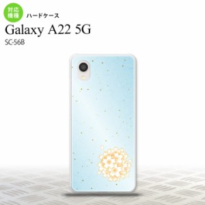 SC-56B Galaxy A22 スマホケース ハードケース 和柄 サクラ 青 メンズ レディース nk-a22-1275