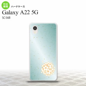 SC-56B Galaxy A22 スマホケース ハードケース 和柄 サクラ 緑 メンズ レディース nk-a22-1276