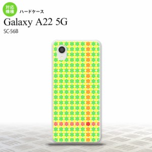 SC-56B Galaxy A22 スマホケース ハードケース 花十時 緑 黄色 メンズ レディース nk-a22-1356