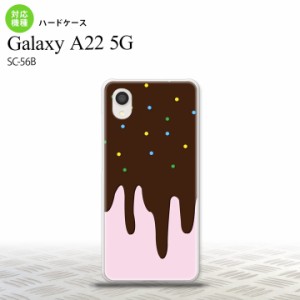 SC-56B Galaxy A22 スマホケース ハードケース アイス ピンク メンズ レディース nk-a22-347