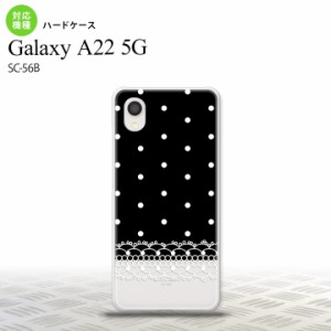 SC-56B Galaxy A22 スマホケース ハードケース ドット レース B 黒 メンズ レディース nk-a22-359