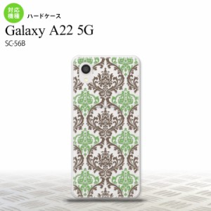 SC-56B Galaxy A22 スマホケース ハードケース ダマスク A クリア 茶 緑 メンズ レディース nk-a22-459