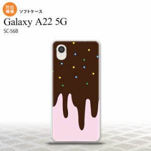 SC-56B Galaxy A22 スマホケース ソフトケース アイス ピンク メンズ レディース nk-a22-tp347