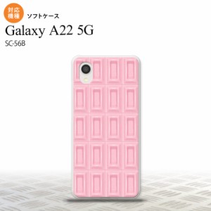 SC-56B Galaxy A22 スマホケース ソフトケース チョコ ストロベリー ピンク メンズ レディース nk-a22-tp737