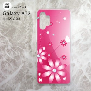 SCG08 Galaxy A32 ケース ハードケース 花柄 ガーベラ ピンク nk-a32-066