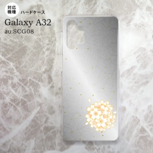 SCG08 Galaxy A32 ケース ハードケース 和柄 サクラ 黒 nk-a32-1273