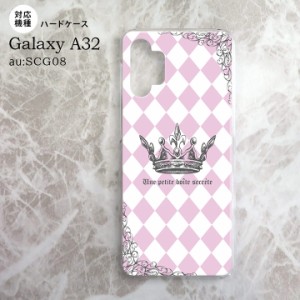 SCG08 Galaxy A32 ケース ハードケース 王冠 ピンク nk-a32-1451