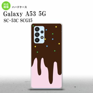 SC-53C SCG015 Galaxy A53 5G スマホケース 背面ケース ハードケース アイス ピンク メンズ レディース nk-a53-347