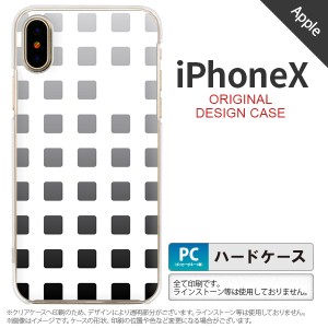 iPhoneX スマホケース カバー アイフォンX スクエア 黒 nk-ipx-1365