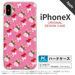 iPhoneX スマホケース カバー アイフォンX 花柄・バラ（I） ピンク nk-ipx-262