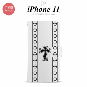 iPhone11 iPhone11 手帳型スマホケース カバー ゴシック クリア 黒  nk-004s-i11-dr1005