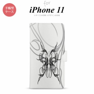 iPhone11 iPhone11 手帳型スマホケース カバー ピンスト 白 黒  nk-004s-i11-dr1248