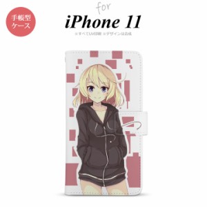 iPhone11 iPhone11 手帳型スマホケース カバー 女の子 キャラ ピンク  nk-004s-i11-dr1322