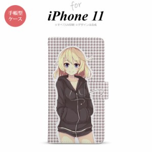 iPhone11 iPhone11 手帳型スマホケース カバー 女の子 キャラ 千鳥  nk-004s-i11-dr1333