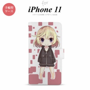 iPhone11 iPhone11 手帳型スマホケース カバー 女の子 キャラ ピンク  nk-004s-i11-dr1335