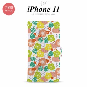 iPhone11 iPhone11 手帳型スマホケース カバー 花柄 春 ピンク  nk-004s-i11-dr1705