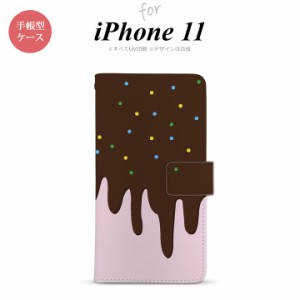 iPhone11 iPhone11 手帳型スマホケース カバー アイス ピンク  nk-004s-i11-dr347