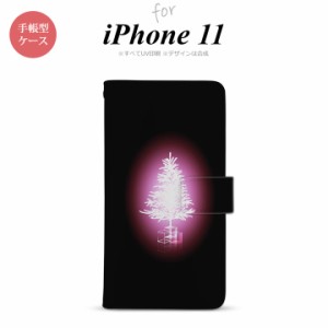 iPhone11 iPhone11 手帳型スマホケース カバー ツリー ピンク  nk-004s-i11-dr627